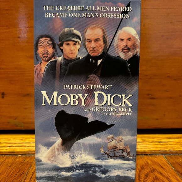 Media Vintage Vhs Tape 1998 Moby Dick Starring Patrick Stewart